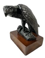 Bronze American Eagle Crow Raven Bird Of Prey Sculpture Sharon Sommers Statue