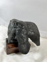 Bronze American Eagle Crow Raven Bird Of Prey Sculpture Sharon Sommers Statue - Image 4