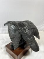 Bronze American Eagle Crow Raven Bird Of Prey Sculpture Sharon Sommers Statue - Image 5