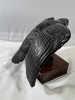 Bronze American Eagle Crow Raven Bird Of Prey Sculpture Sharon Sommers Statue - Image 6
