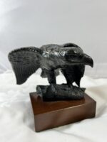 Bronze American Eagle Crow Raven Bird Of Prey Sculpture Sharon Sommers Statue - Image 9
