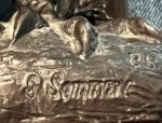 Bronze American Eagle Crow Raven Bird Of Prey Sculpture Sharon Sommers Statue - Image 12