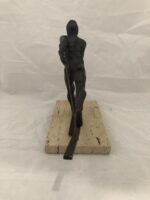 Royal Copenhagen Kelsey Bronze Cross Country Skier Olympic Statue 135/2500 - Image 3