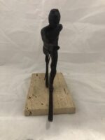 Royal Copenhagen Kelsey Bronze Cross Country Skier Olympic Statue 135/2500 - Image 5