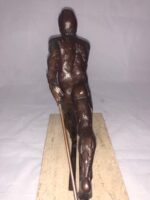 Royal Copenhagen Kelsey Bronze Cross Country Skier Olympic Statue 135/2500 - Image 8