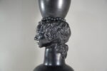Jean Marais Black Vase Head of a Woman Carrying an Urn Vase - Image 17