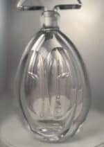 Vicke Lindstrand For Kosta Boda Crystal Two Faced Decanter