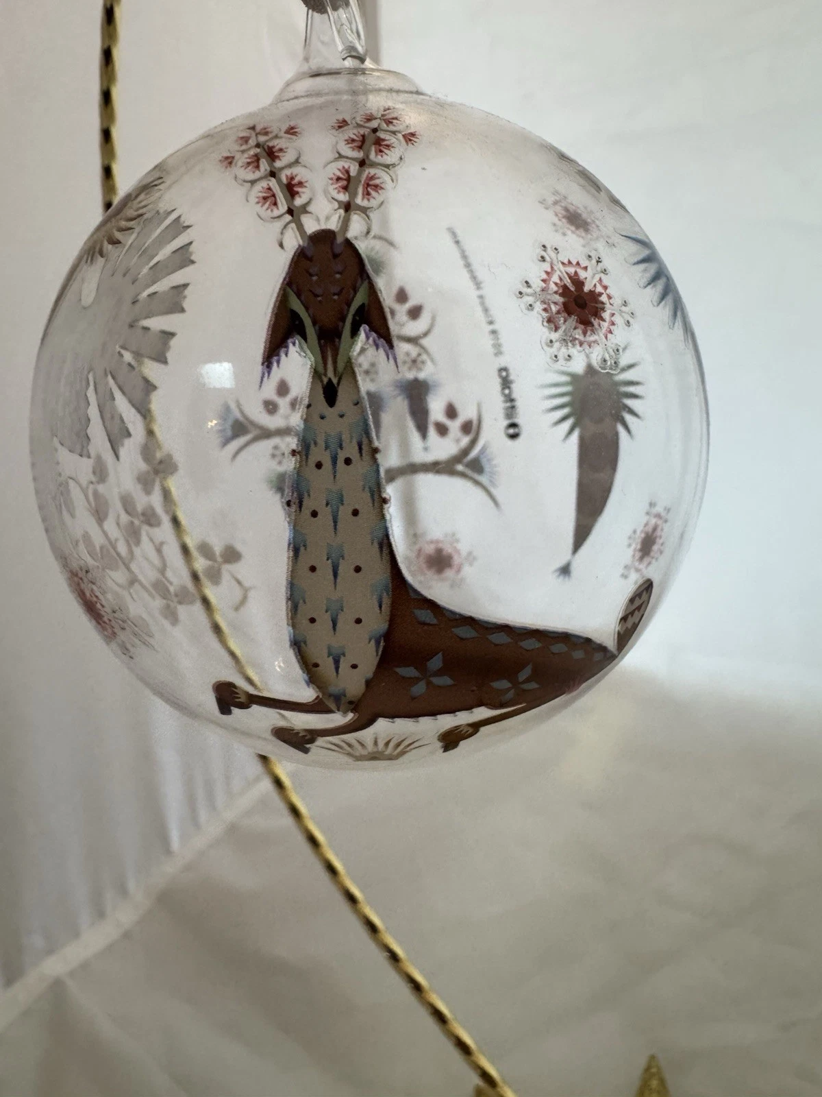Iittala Taika Glass Ball Ornament by Klaus Haapaniemi