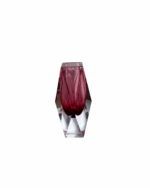 Vincenzo Nason Murano Sommerso Pink Faceted Art Glass Vase Italy 1960s - Image 2