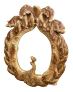 Monumental Signed Jo Mead Sculptural Ceramic Peacock Mirror Wall Art - Image 7