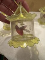 Vintage Spinner Christmas Ornaments Set of Four 1950s Neon Birdcage Lanterns - Image 6