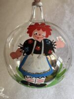 Hand-Painted Hand Blown Italian Raggedy Ann Glass Ornaments Inarco Import Set of 6 - Image 4