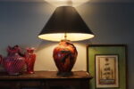 Edmond Lachenal Art Nouveau Lamp with Louis Katona Beaux Arts Ironwork - Image 33