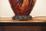 Edmond Lachenal Art Nouveau Lamp with Louis Katona Beaux Arts Ironwork - Image 31