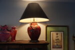 Edmond Lachenal Art Nouveau Lamp with Louis Katona Beaux Arts Ironwork - Image 30