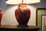 Edmond Lachenal Art Nouveau Lamp with Louis Katona Beaux Arts Ironwork - Image 29