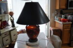 Edmond Lachenal Art Nouveau Lamp with Louis Katona Beaux Arts Ironwork - Image 14