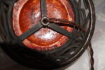 Edmond Lachenal Art Nouveau Lamp with Louis Katona Beaux Arts Ironwork - Image 10