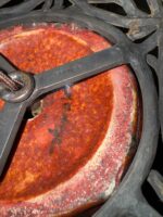 Edmond Lachenal Art Nouveau Lamp with Louis Katona Beaux Arts Ironwork - Image 7