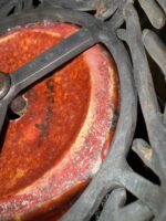 Edmond Lachenal Art Nouveau Lamp with Louis Katona Beaux Arts Ironwork - Image 6