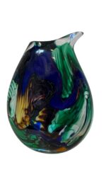 Jan-Erik Ritzman Signed Swedish Studio Art Glass Vase Dated 2017 - Image 4
