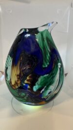 Jan-Erik Ritzman Signed Swedish Studio Art Glass Vase Dated 2017 - Image 10