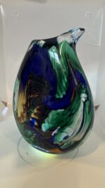Jan-Erik Ritzman Signed Swedish Studio Art Glass Vase Dated 2017 - Image 12