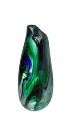 Jan-Erik Ritzman Signed Swedish Studio Art Glass Vase Dated 2017 - Image 7