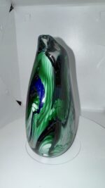 Jan-Erik Ritzman Signed Swedish Studio Art Glass Vase Dated 2017 - Image 34