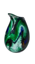 Jan-Erik Ritzman Signed Swedish Studio Art Glass Vase Dated 2017 - Image 5
