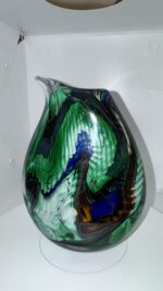 Jan-Erik Ritzman Signed Swedish Studio Art Glass Vase Dated 2017 - Image 27