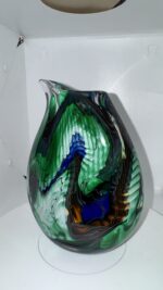 Jan-Erik Ritzman Signed Swedish Studio Art Glass Vase Dated 2017 - Image 26