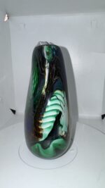 Jan-Erik Ritzman Signed Swedish Studio Art Glass Vase Dated 2017 - Image 22