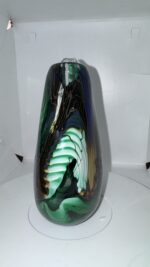 Jan-Erik Ritzman Signed Swedish Studio Art Glass Vase Dated 2017 - Image 21