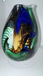 Jan-Erik Ritzman Signed Swedish Studio Art Glass Vase Dated 2017 - Image 19