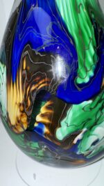 Jan-Erik Ritzman Signed Swedish Studio Art Glass Vase Dated 2017 - Image 17