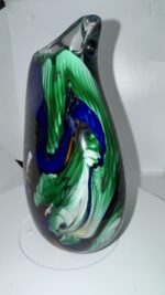 Jan-Erik Ritzman Signed Swedish Studio Art Glass Vase Dated 2017 - Image 15