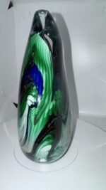 Jan-Erik Ritzman Signed Swedish Studio Art Glass Vase Dated 2017 - Image 13