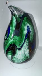 Jan-Erik Ritzman Signed Swedish Studio Art Glass Vase Dated 2017 - Image 9