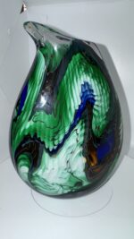 Jan-Erik Ritzman Signed Swedish Studio Art Glass Vase Dated 2017 - Image 8