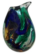 Jan-Erik Ritzman Signed Swedish Studio Art Glass Vase Dated 2017 - Image 3