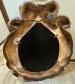 Monumental Signed Jo Mead Sculptural Ceramic Peacock Mirror Wall Art - Image 12