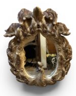 Monumental Signed Jo Mead Sculptural Ceramic Peacock Mirror Wall Art - Image 10