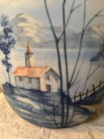 W. Wiel Hand-Painted La Palma Landscape on Ceramic Vase, Mid-Century European Art Pottery - Image 8
