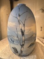 W. Wiel Hand-Painted La Palma Landscape on Ceramic Vase, Mid-Century European Art Pottery - Image 12