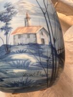 W. Wiel Hand-Painted La Palma Landscape on Ceramic Vase, Mid-Century European Art Pottery - Image 16