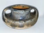 Charles Greber Beauvais France Double Handle Art Pottery Vessel Flambé Glaze - Image 3