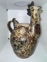 László Steiner Rooster Pitcher Sculptural Mid-Century Ceramic Masterwork - Image 17
