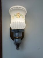Art Deco Architectural Lighting Wall Sconces Set of Four Bronze & Chrome Fixtures c.1930 - Image 18