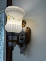 Art Deco Architectural Lighting Wall Sconces Set of Four Bronze & Chrome Fixtures c.1930 - Image 19